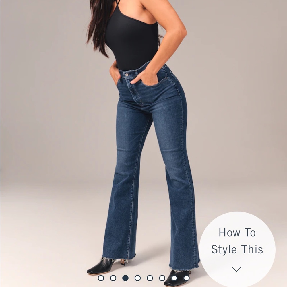Abercrombie curve love vintage flare jeans